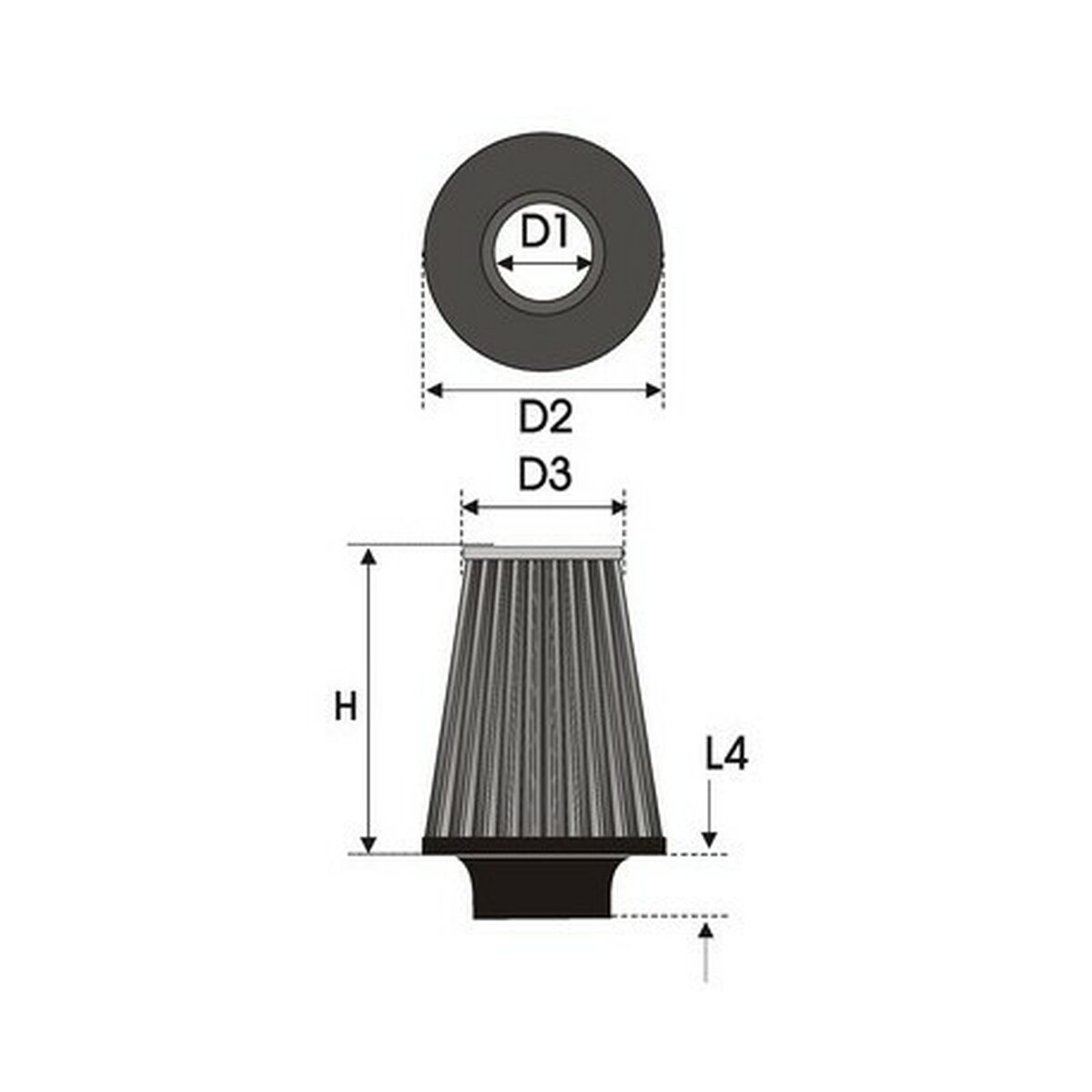 Luchtfilter Green Filters B62.75 Universeel